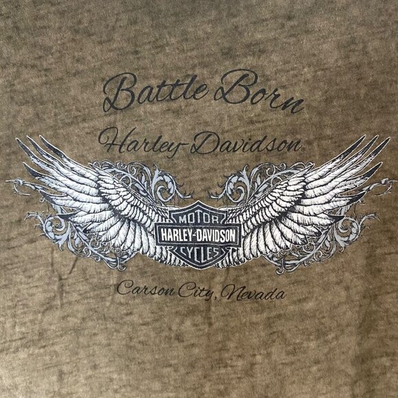 Vintage Harley Davidson Distressed Tank Top Womens Size Large Sleeveless Studded - Picture 8 of 12